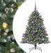 vidaXL Kunstkerstboom Groen 120 cm PVC en Plastic en Staal