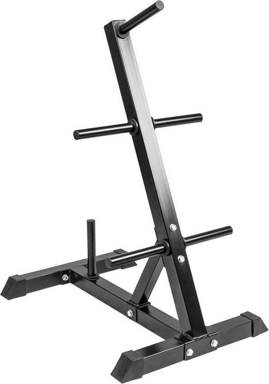 Gorilla Sports Schijvenstandaard Zwart 30/31 mm - Schuin - Halterrek