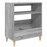 vidaXL Platenspeler Standaard Grijs Sonoma 71 x 39,5 x 83 cm
