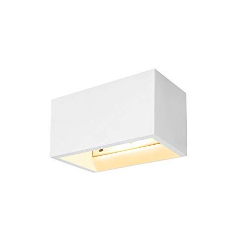 SLV wandopbouwarmatuur PLASTRA QT-DE12 WL/wandverlichting binnen, opbouwarmatuur, wandopbouwarmatuur, plafondspot / R7s 118 mm 20 W wit