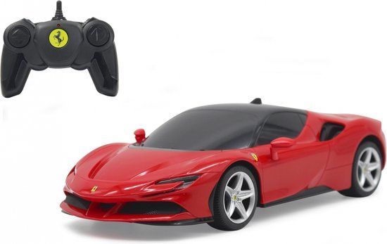 Jamara RC Auto Ferrari SF90 Stradale 1:24 - Rood/Zwart