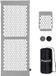 LifeGoods Acupressuur Mat XL - 128x48x2cm - Spijkermat met Kussen - Shakti mat - Spijkerbed Incl. 2x Triggerpoint Bal - Grijs/Wit