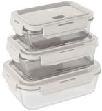 BerlingerHaus Boîtes de conservation alimentaire, set de 3 pièces, Sahara Collection