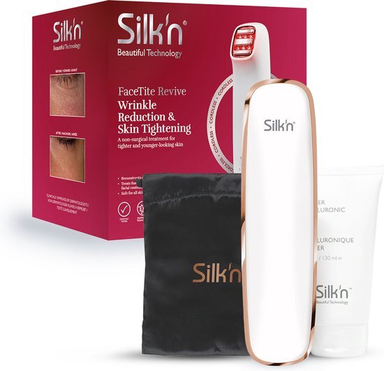 Silk'n Skincare gezichtsverzorging apparaat - FaceTite Revive - Microdermabrasie - Rimpelvermindering & huidverstrakking - Wit