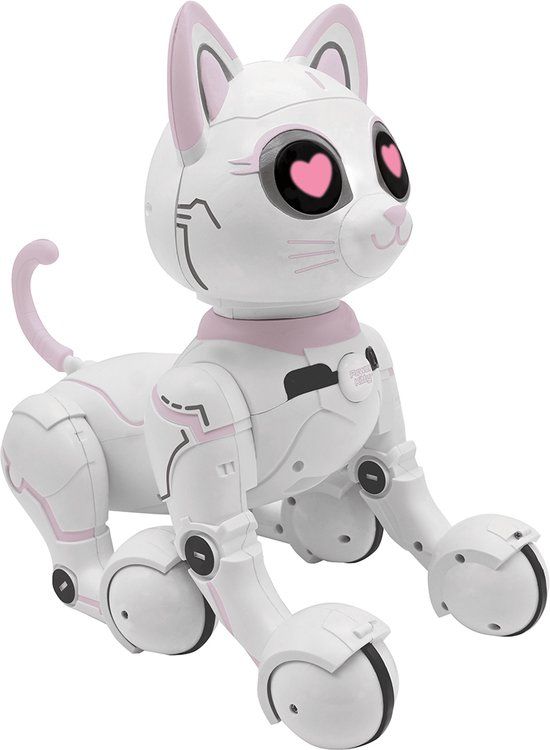 LEXIBOOK Power Kitty - Mijn slimme robotkat met programmeerfunctie, wit