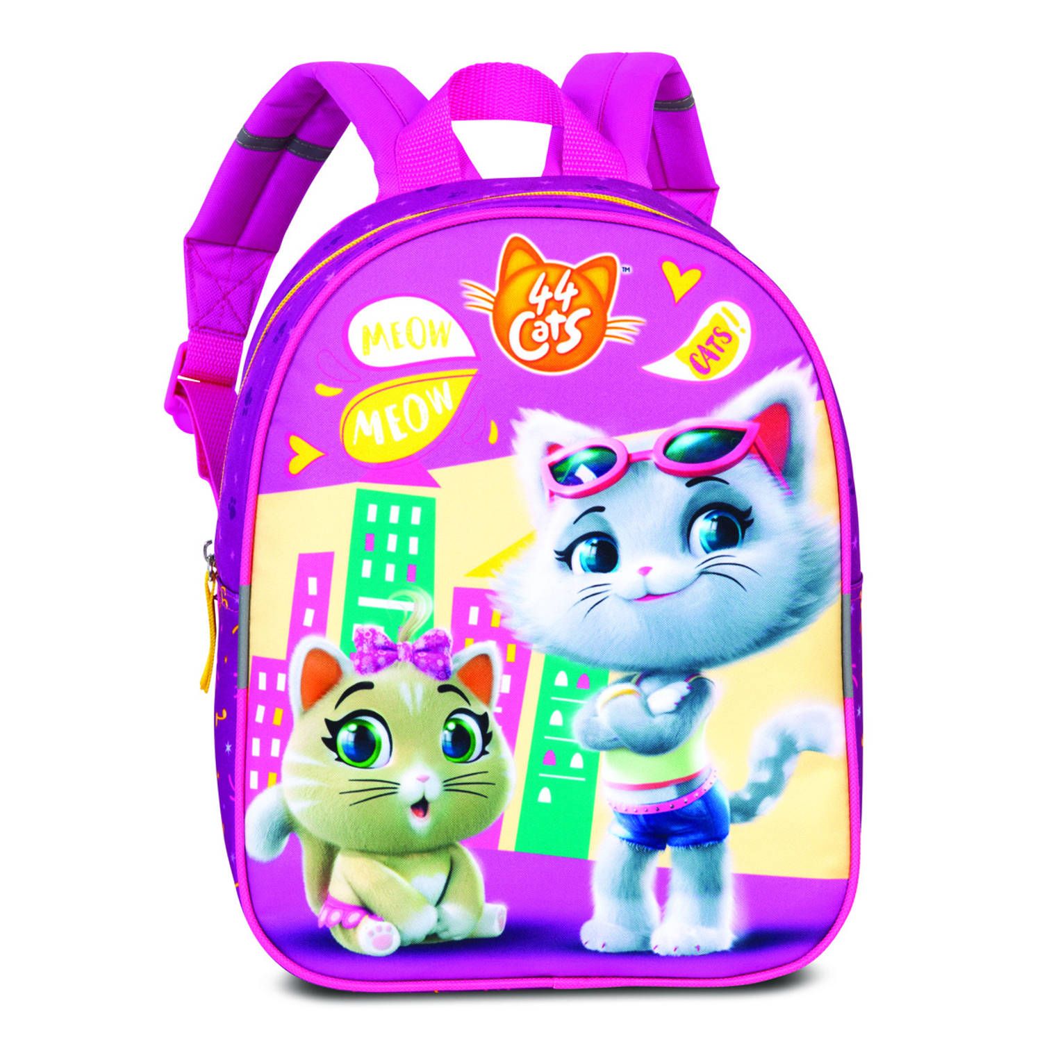 44 cats Peuterrugzak Meow - 29 x 23 x 10 cm - Multi