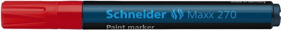 Schneider Schrijfwaren Schneider Maxx 270 lakmarker rood (10 stuks)