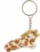 Nature Planet sleutelhanger Giraffe - 6 cm - pluche - knuffel sleutelhangers