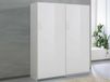 Mobistoxx Armoire SALSA blanc laqué 2 portes coulissantes 148 cm