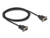 Delock Câble de connexion Série [1x fiche RS232 - 1x fiche RS232] 2 m Noir