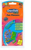 Dentek Kids Fun Flossers - 40 Stuks - Tropische Vruchten - Met Fluoride