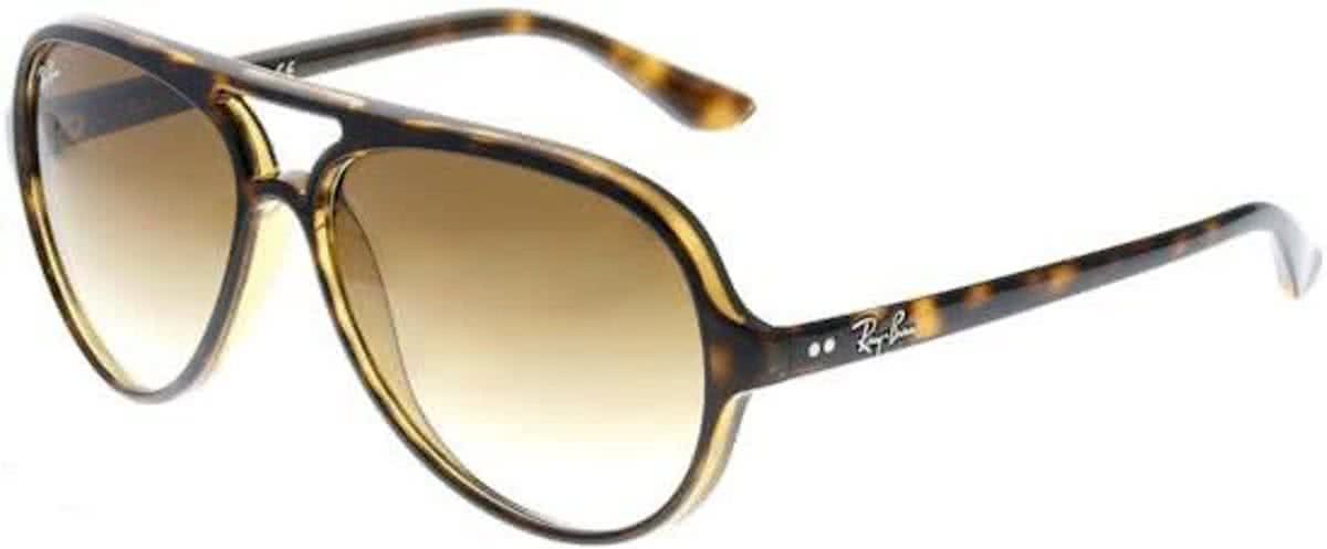 Ray-Ban RB 4125 710/51 Cats 5000 zonnebril Tortoise Lichtbruin Gradiënt 59 mm