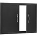 Porte d'accès pour barbecue 788x610 mm, double porte pour îlot de cuisine extérieur, montage encastré, avec poignées, pour station de grill et armoire extérieure