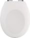 spirella Abattant de WC Softclose - Abattant de WC Duroplast - Charnières chromées - Abattant de WC universel - Blanc