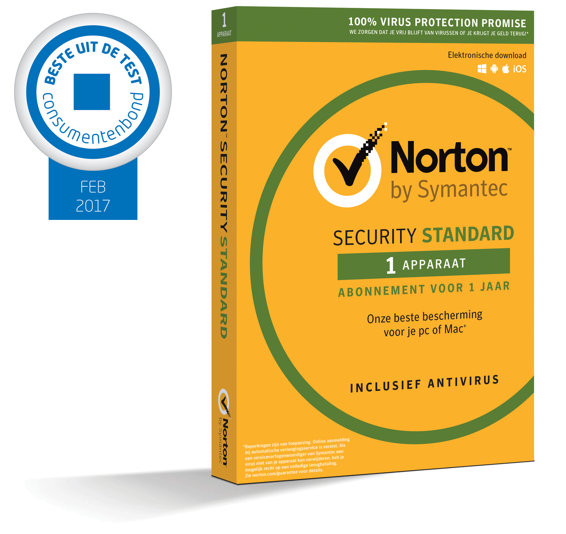 Norton Security 2018 - 1 apparaat 1 jaar Anti-theft FEATURES en veel meer