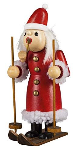 HGD CRM08-1508 Kerstman op ski's - Hout - Gekleurd - Groot