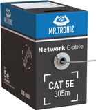Mr. Tronic Bulk CAT5E Ethernet Kabel 305m - Grijs