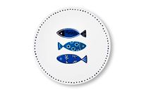 Excelsa Ocean onderzetter, keramische dolomiet en kurk, 16 x 16 cm