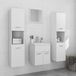 Maison Exclusive - Ensemble de meubles de salle de bain blanc en bois composite