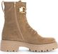 Gabor - Dames - Enkellaarsjes - Beige - Suède - Blokhak - 39