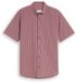 Tom Tailor - Regular fit overhemd met korte mouwen en ruitpatroon - Maat L - dusty rose check