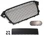 Rooster Audi Past voor Audi A4 B8 Facelift Badgeless Front Mesh Grill Emblemhouder Zwart 11-15