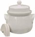 Steengoed Bol 3203 Mini-Gärtopf creme 3,0 l mit Deckel und Steinen Fermentatiepot