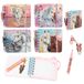 Depesche Miss Melody notitieboek met elastiek, softcover, spiraalbinding, 40 pagina's, multi-color, 6,5 x 10,5 cm, inclusief pen