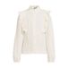 Me & My Monkey rechtvallende blouse met ruches - ecru