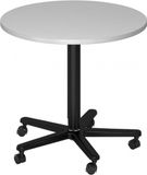 hjh OFFICE PRO Bistro 80R D - Systeem conferentietafel Wit / Zwart