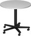hjh OFFICE PRO Bistro 80R D - Systeem conferentietafel Wit / Zwart