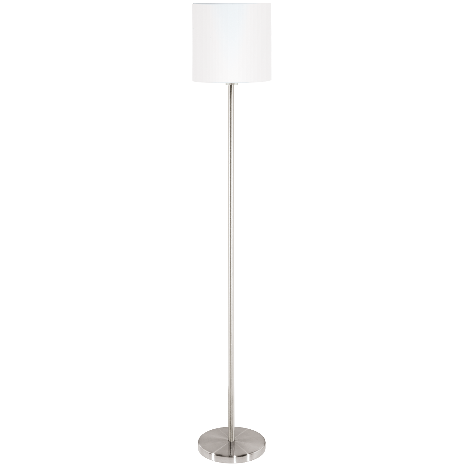 EGLO Pasteri Vloerlamp - 157.5 cm - Staal, Stof/Weefsel