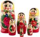 oCreon Heka naturals semyonov matroesjka - Set van 6 - Volledig natuurlijk houten Matroesjka Pop (13 cm) - Leuk cadeau