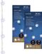 Lumineo Sneeuwvlokken lichtsnoer - 2x - wit - 40 LED lampjes - 195 cm - Timer - Batterij