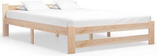 vidaXL Bedframe massief grenenhout 140x200 cm