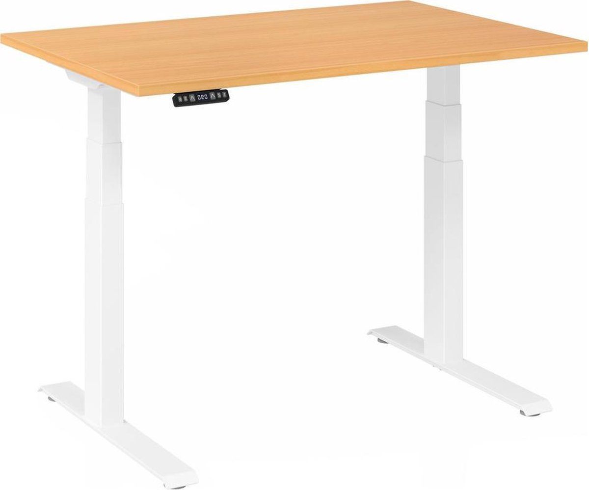 hjh OFFICE PRO XDKB 12 W Elektrisch in hoogte verstelbaar - Beuken 120x80