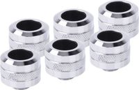 Alphacool LOT DE 6 RACCORDS À COMPRESSION POUR TUBE Ø16MM EISZAPFEN PRO (ARGENT)