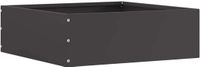 vidaXL Gazonrand 40 x 40 x 13 cm staal zwart