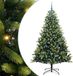 vidaXL Kunstkerstboom met scharnier 300 leds groen 210 cm