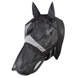 Pfiff 102947 Fly Protection Vliegenmasker met uv-bescherming, neusbescherming, zwart, pony