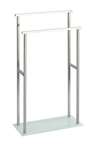 WENKO Debar Handdoekbutler - Handdoekstandaard - Roestvrij Staal - 20 x 83 x 46 cm - Gesatineerd