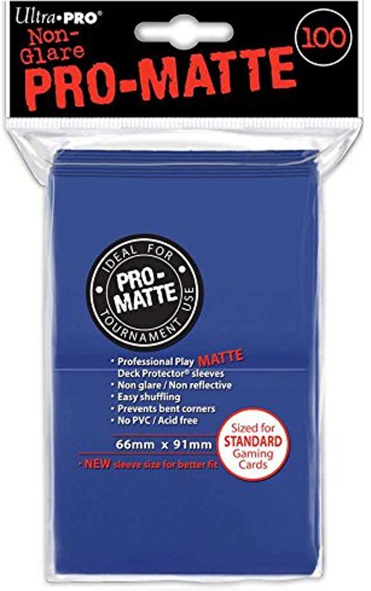 Ultra Pro Pro-Matte Standard Deck Protector sleeves Blue 100