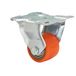 WAGNER Soft Bokrol - MINI - diameter Ø 35 mm, bouwhoogte 60 mm, kogellager, softloopvlak, staal & gietijzer, rood/zilver, aanschroefplaat 60 x 60 mm, draagkracht 100 kg - 04893501