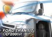 heko Team Heko Ford Transit zijwindschermen getint donker (korte / halve) raamspoilers tbv model VANAF 2000 - 2006