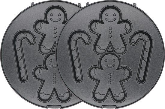 JAP Appliances Dough Joy Wafelijzerplaten Kerst - PFAS vrij