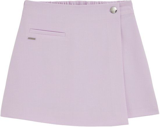 WE Fashion Meisjes rok met overslag en knoopdetail - Lilac - Maat 122/128