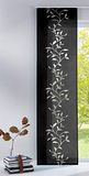 Gardinenbox Tendril paneelgordijn, ruimteverdeler schuifgordijn, 245x60 cm, zwart