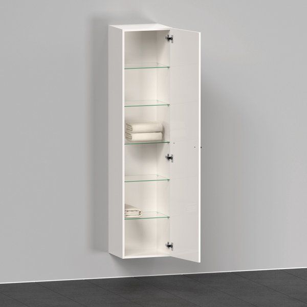 Duravit D-Neo hoge kast 40x36x176cm Rechtsdraaiend wit Hoogglans de1328r2222