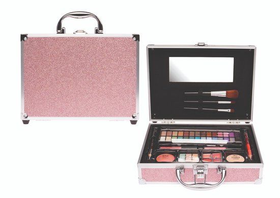 Casuelle Treffina Casuelle Make-up Koffer - Glanzend - Roze