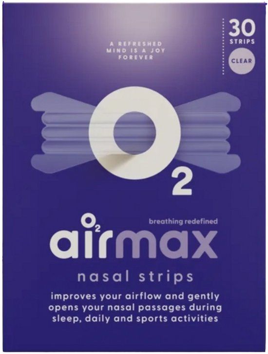 Airmax Nasal strip clear 30 Stuks
